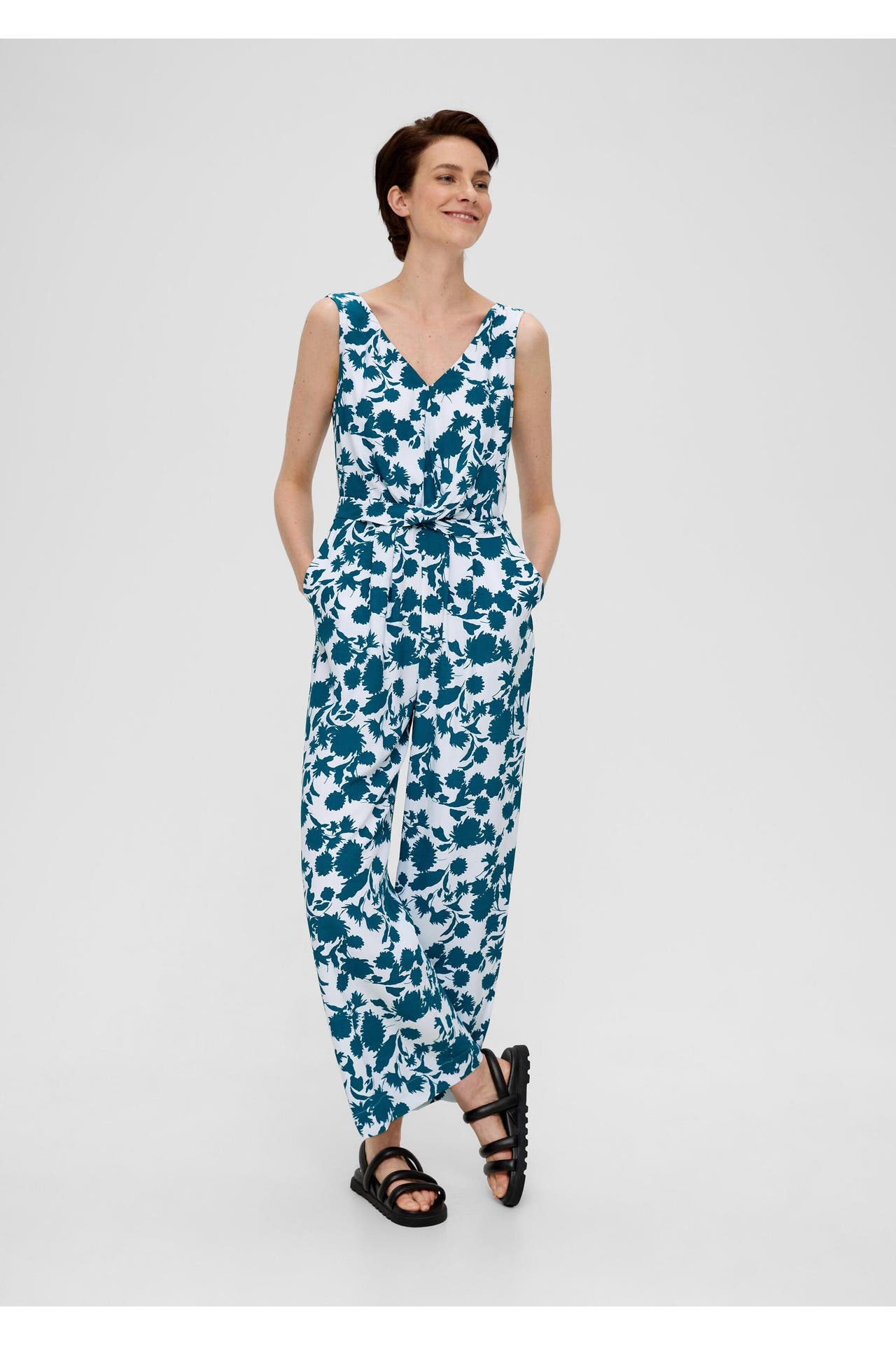 S.OLIVER Jumpsuit 67A2_petrol Tapered, Bild 1