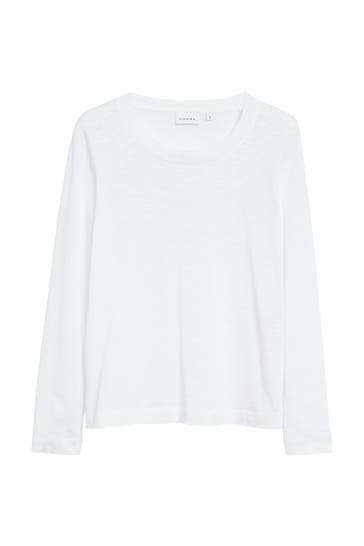 COMMA, Longsleeve 0100_weiß