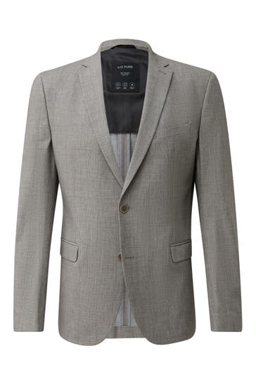 S.OLIVER Casual-Sakko S.OPURE 84N2_sandstein Slim Fit