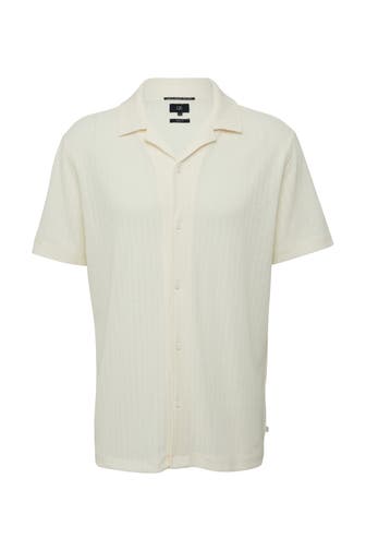 QS BY S.OLIVER Kurzarmhemd 0210_ecru Regular Fit