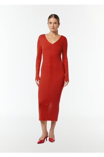 COMMA, Maxikleid 3076_rot