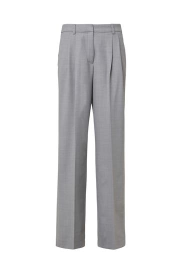 COMMA, Smart Trousers 94W9_mottled grey, Tapered
