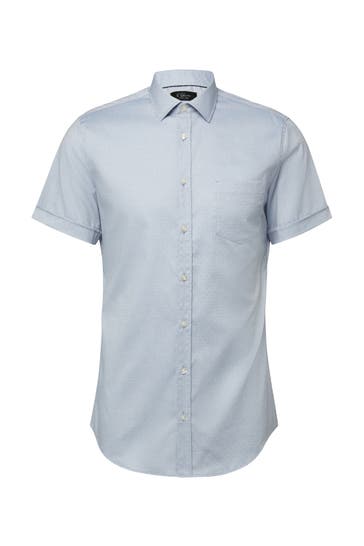 S.OLIVER Kurzarmhemd 54K0_hellblau Regular Fit
