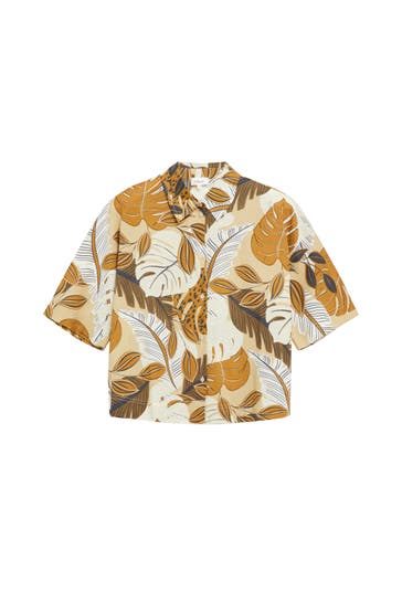 S.OLIVER Casual-Bluse 84A1_ocker