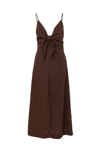 COMMA, Midikleid 8850_mokka