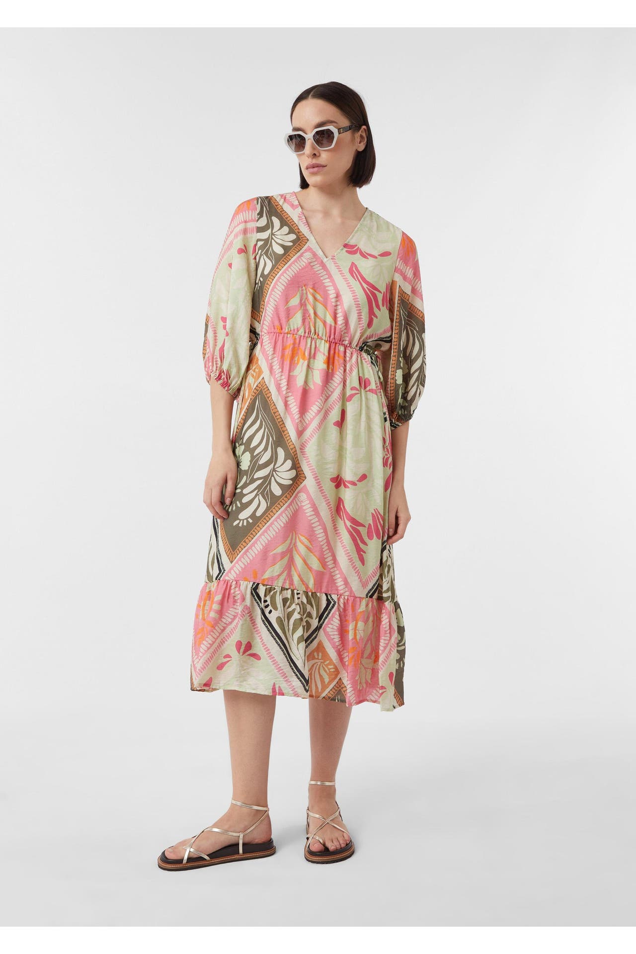COMMA, Midikleid 44B1_rosa, Bild 1