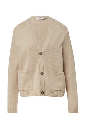 COMMA, Strickjacke 82W2_sandfarben
