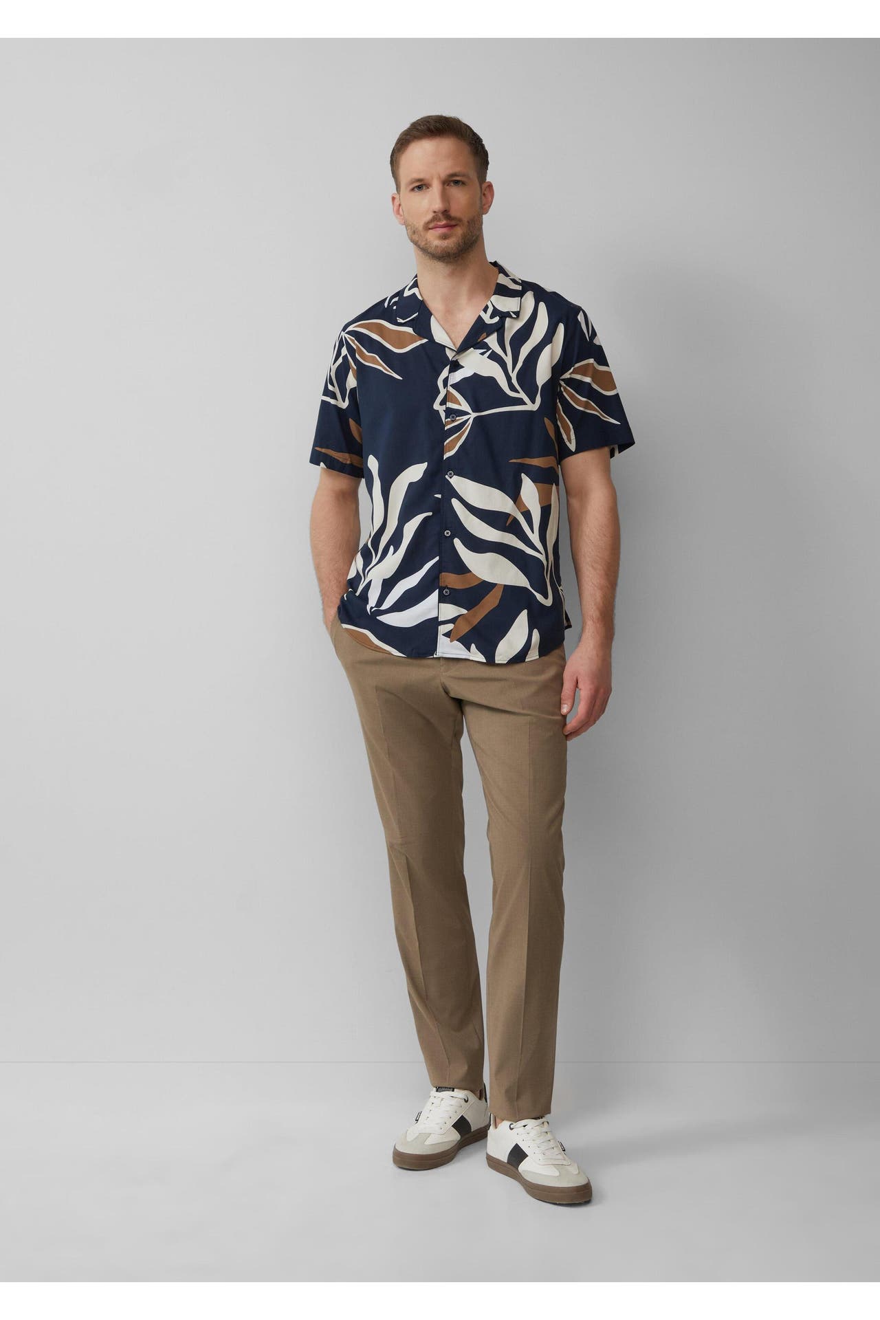 S.OLIVER Kurzarmhemd 59A3_navy Regular Fit, Bild 1