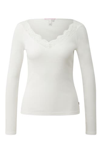 QS BY S.OLIVER Longsleeve 0200_creme