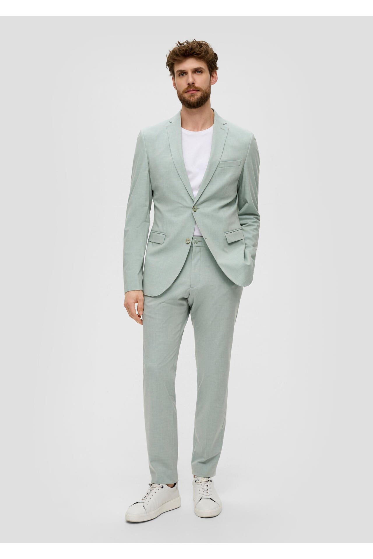 S.OLIVER Casual-Sakko S.OPURE 72W2_salbeigrün Slim Fit, Bild 1
