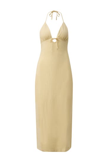 QS BY S.OLIVER Midikleid 1101_hellgelb