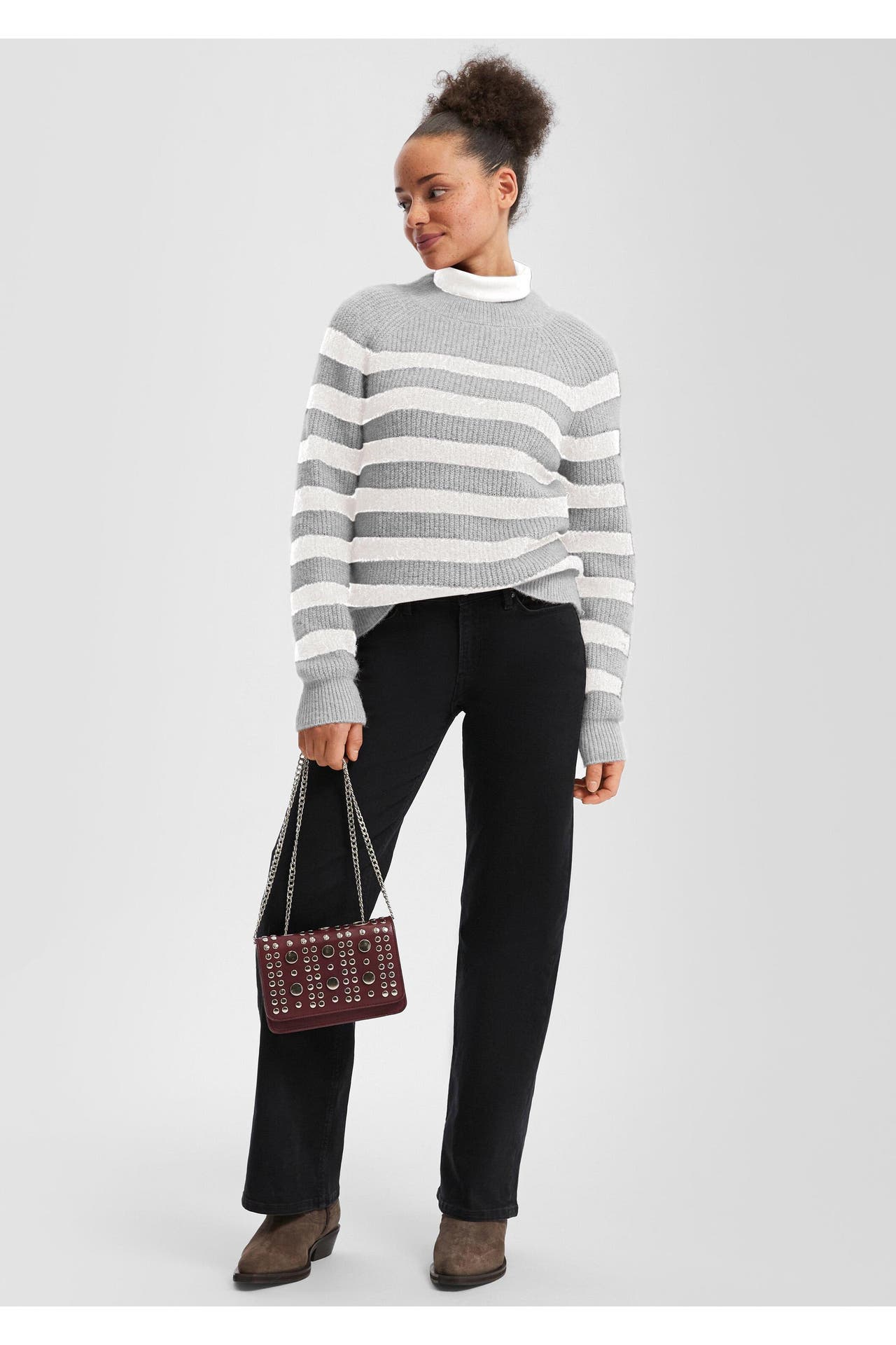 QS BY S.OLIVER Pullover 94G0_grau meliert, Bild 1