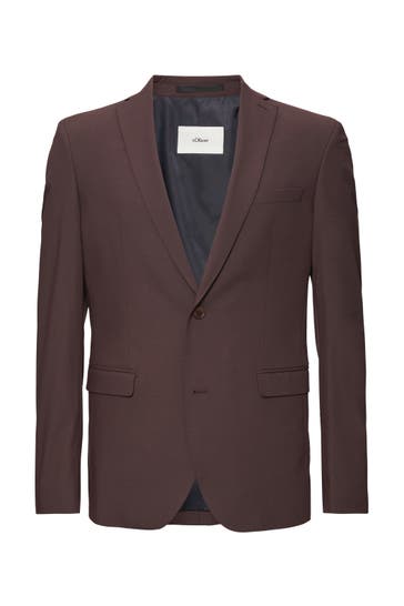 S.OLIVER Casual-Sakko S.OPURE 88W6_braun Slim Fit