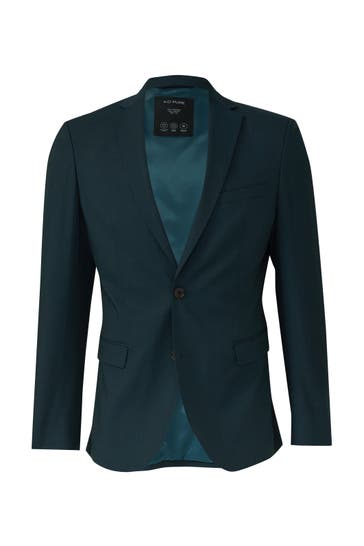 S.OLIVER Casual-Sakko S.OPURE 62W1_petrol Slim Fit
