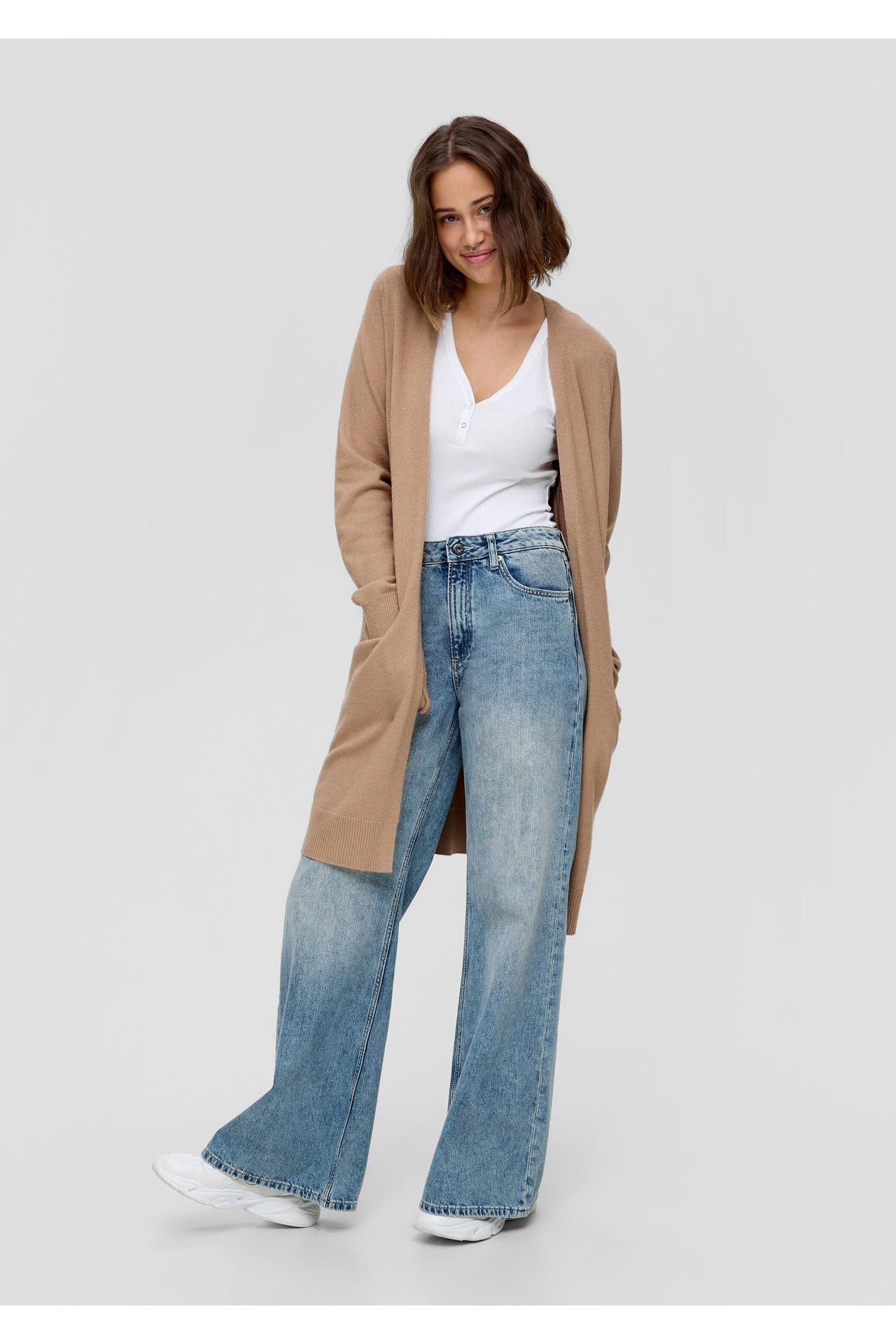 QS BY S.OLIVER Strickjacke 82W0_sandfarben, Bild 1