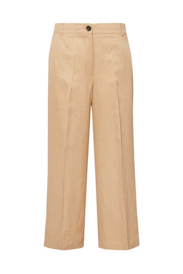 S.OLIVER Stoffhose 8411_sandstein Tapered