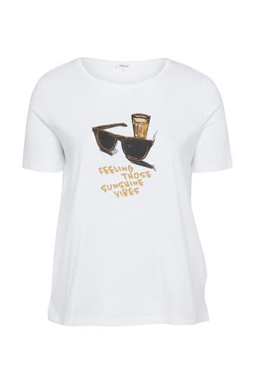 S.OLIVER T-Shirt 01D1_weiß