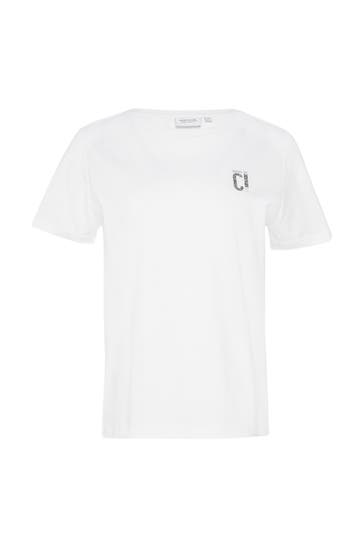 COMMA, T-Shirt 01E6_weiß