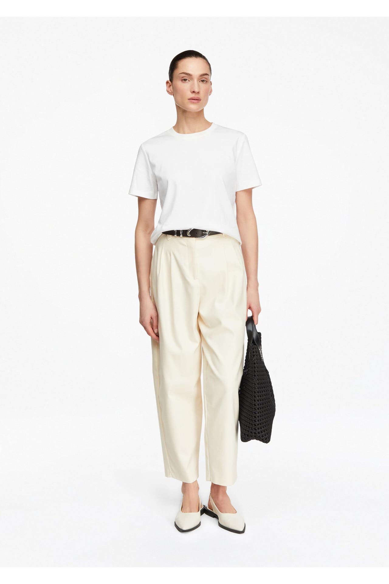 COMMA, Stoffhose 0403_helles beige Tapered, Bild 1