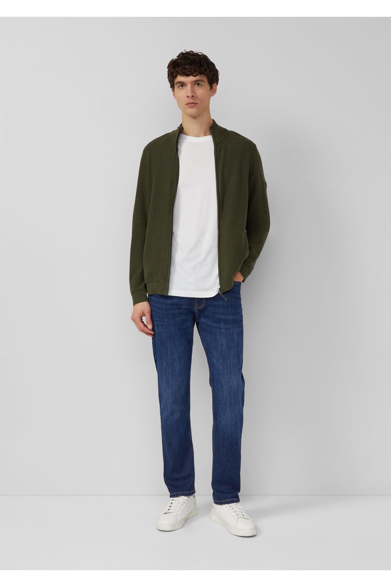 S.OLIVER Strickjacke 7938_olivgrün, Bild 1