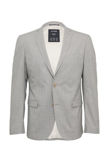 S.OLIVER Casual-Sakko S.OPURE 11N1_hellgrau Regular Fit