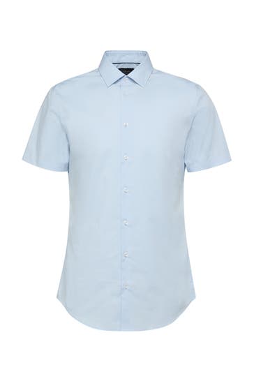 S.OLIVER Kurzarmhemd 5061_hellblau Regular Fit