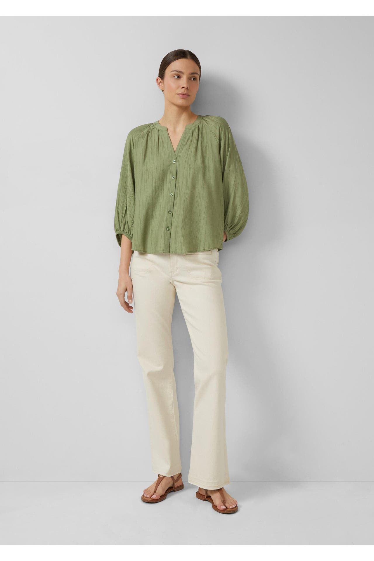 S.OLIVER Casual-Bluse 7900_olivgrün, Bild 1