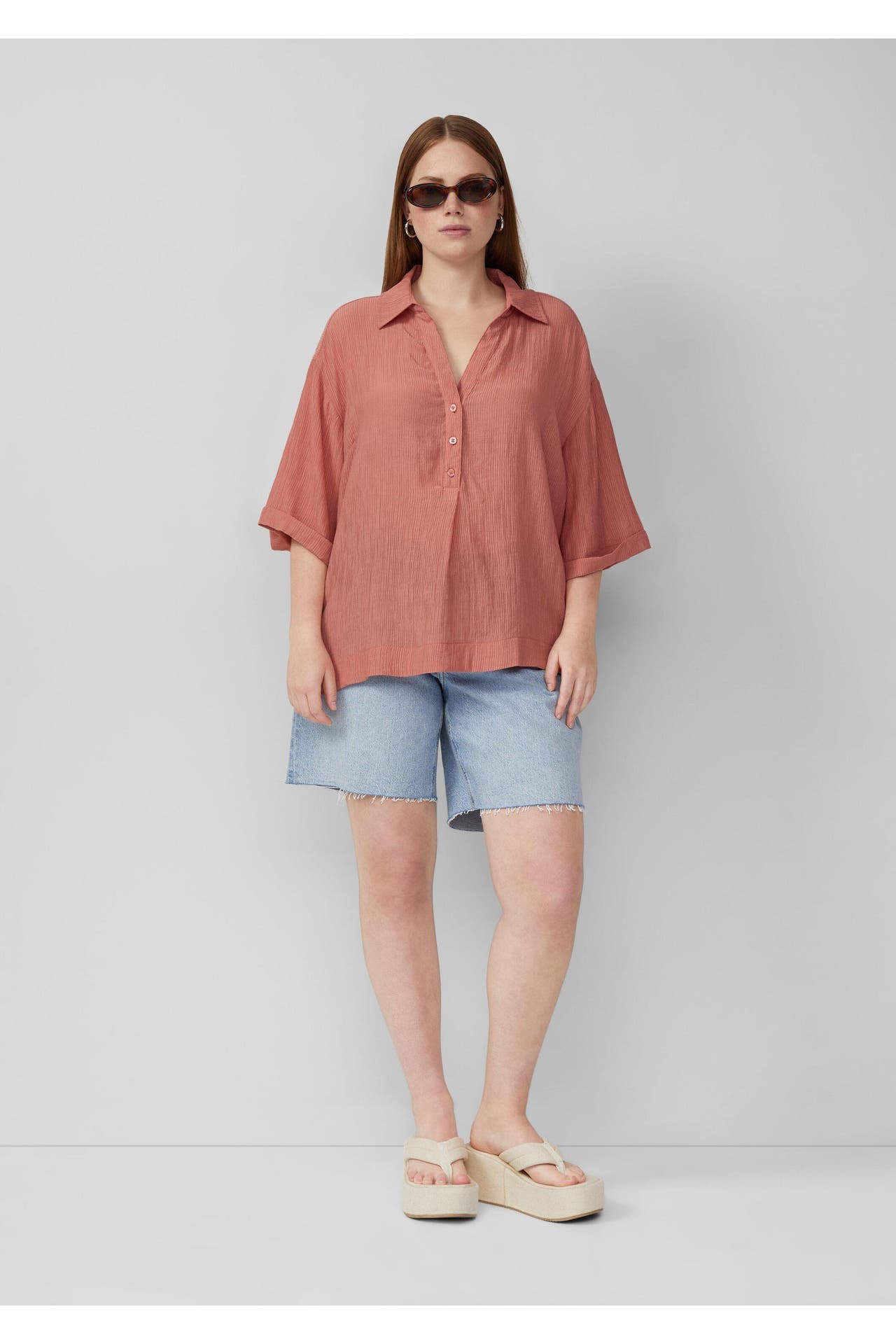 QS BY S.OLIVER Blusenshirt 2080_papaya, Bild 1
