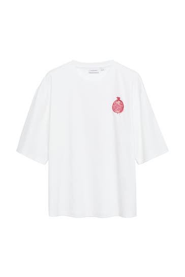 COMMA, T-Shirt 01D4_weiß