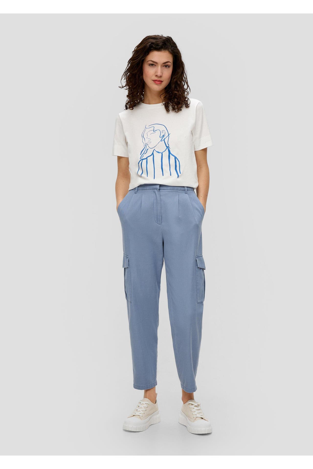 S.OLIVER Stoffhose 5271_blassblau Tapered, Bild 1