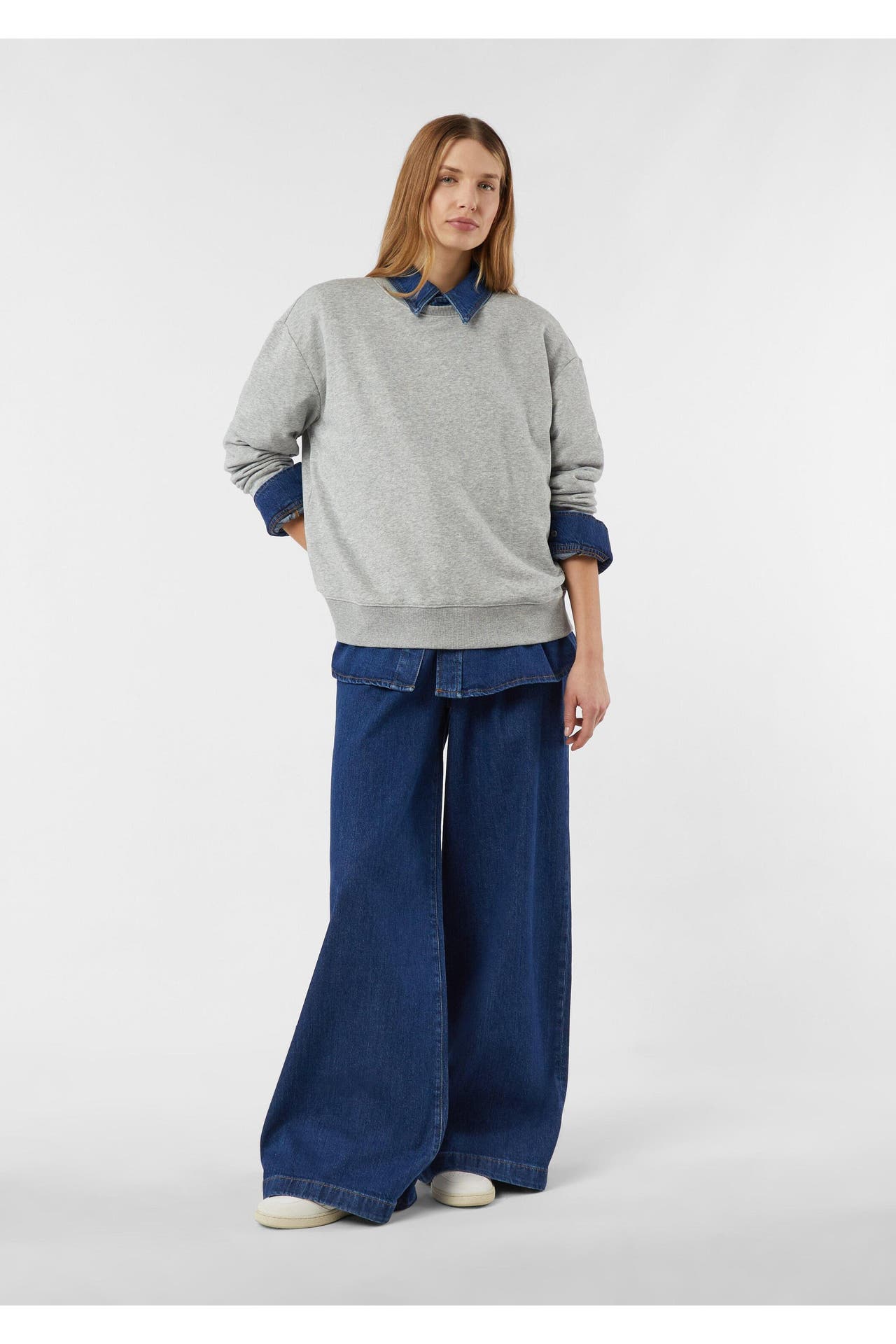 COMMA, Sweatshirt 92E8_hellgrau, Bild 1