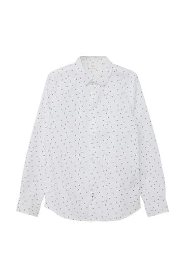 S.OLIVER Hemd 01A2_weiß Slim Fit