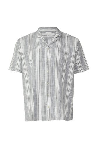 S.OLIVER Kurzarmhemd 59G9_navy Loose Fit