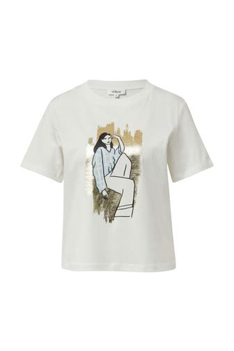 S.OLIVER T-Shirt 02D1_creme
