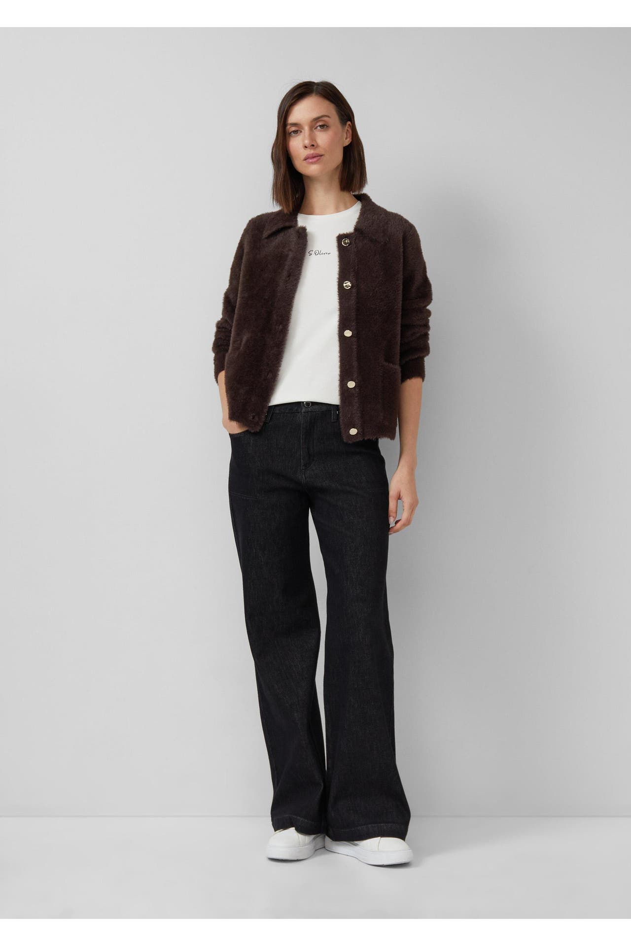 S.OLIVER Strickjacke 8944_dunkelbraun, Bild 1