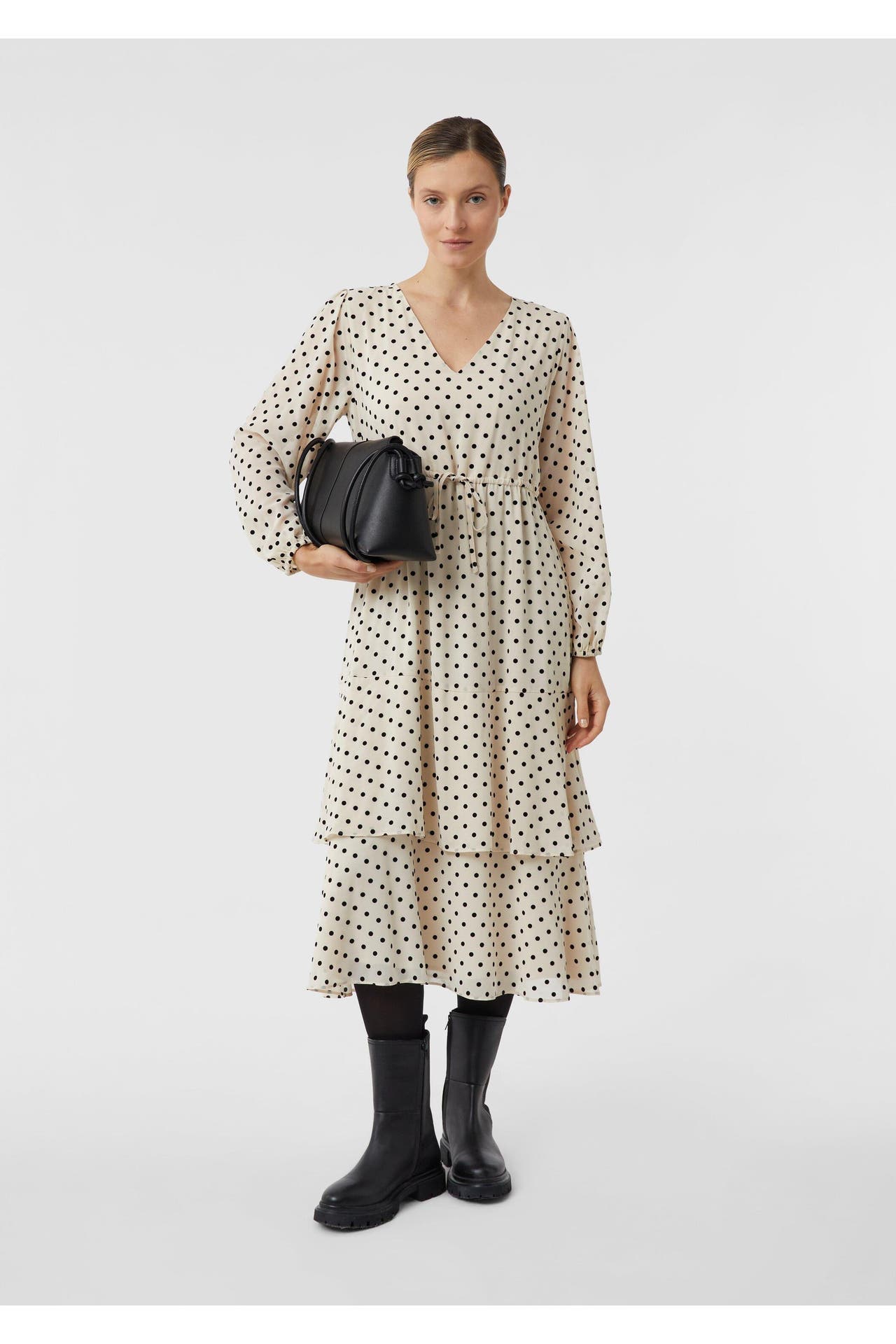 COMMA, Midikleid 81A9_beige, Bild 1