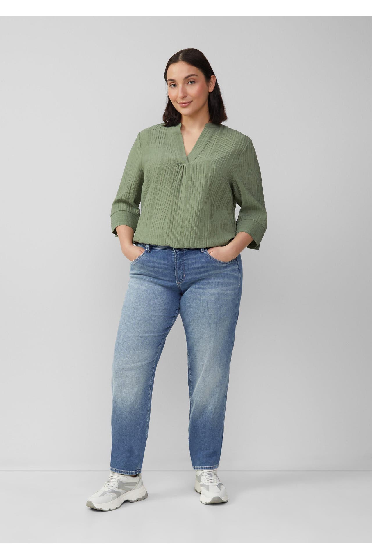 S.OLIVER Casual-Bluse 7369_salbeigrün, Bild 1