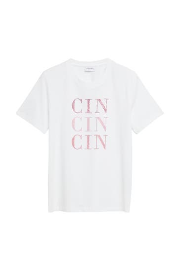 COMMA, T-Shirt 01D4_weiß