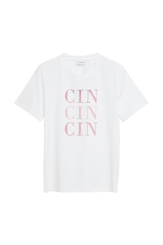COMMA, T-Shirt 01D4_weiß