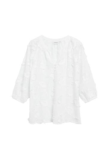COMMA, Casual-Bluse 0100_weiß