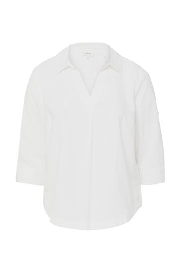 S.OLIVER Casual-Bluse 0100_weiß