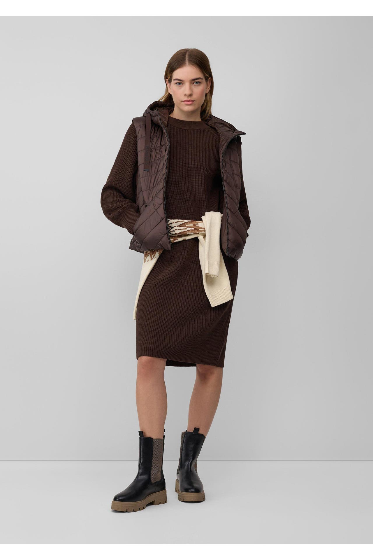 S.OLIVER Midikleid 8945_dunkelbraun, Bild 1