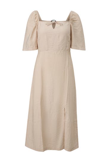 QS BY S.OLIVER Midikleid 9300_helles beige