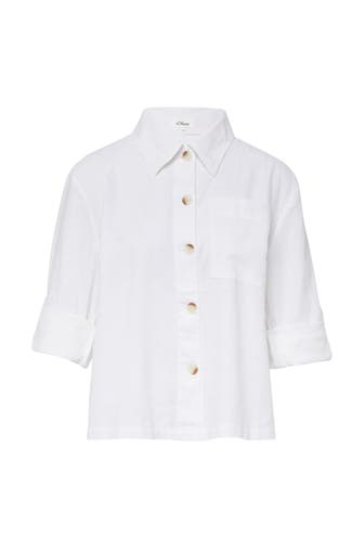S.OLIVER Casual-Bluse 0100_weiß