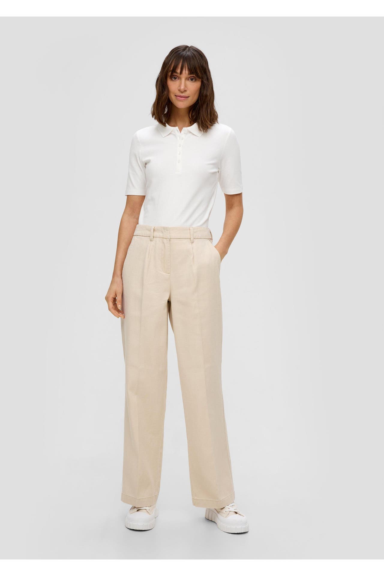 S.OLIVER Stoffhose 8105_beige Tapered, Bild 1