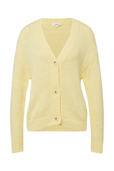 S.OLIVER Strickjacke 10X1_hellgelb
