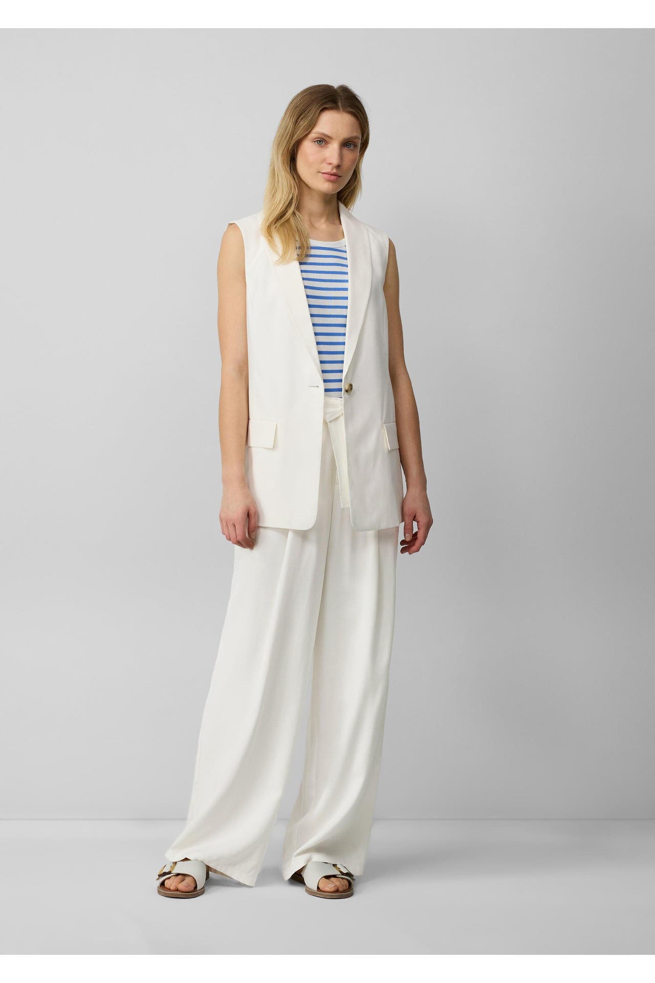 S.OLIVER Stoffhose 0210_creme Tapered, Bild 1