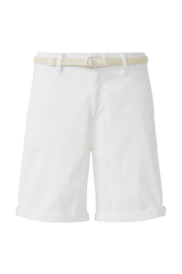 S.OLIVER Short 0100_weiß Tapered