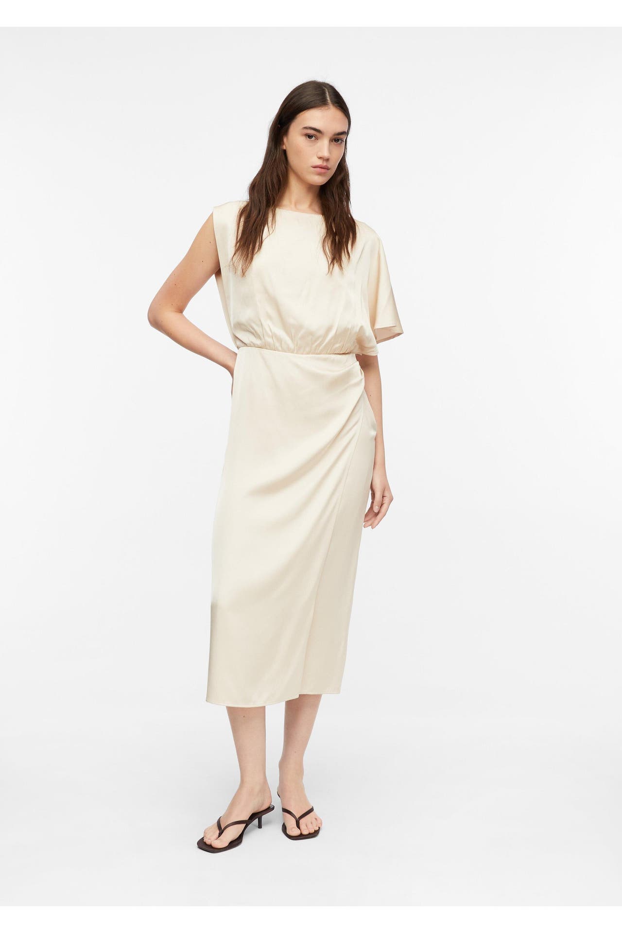 COMMA, Midikleid 9300_helles beige, Bild 1