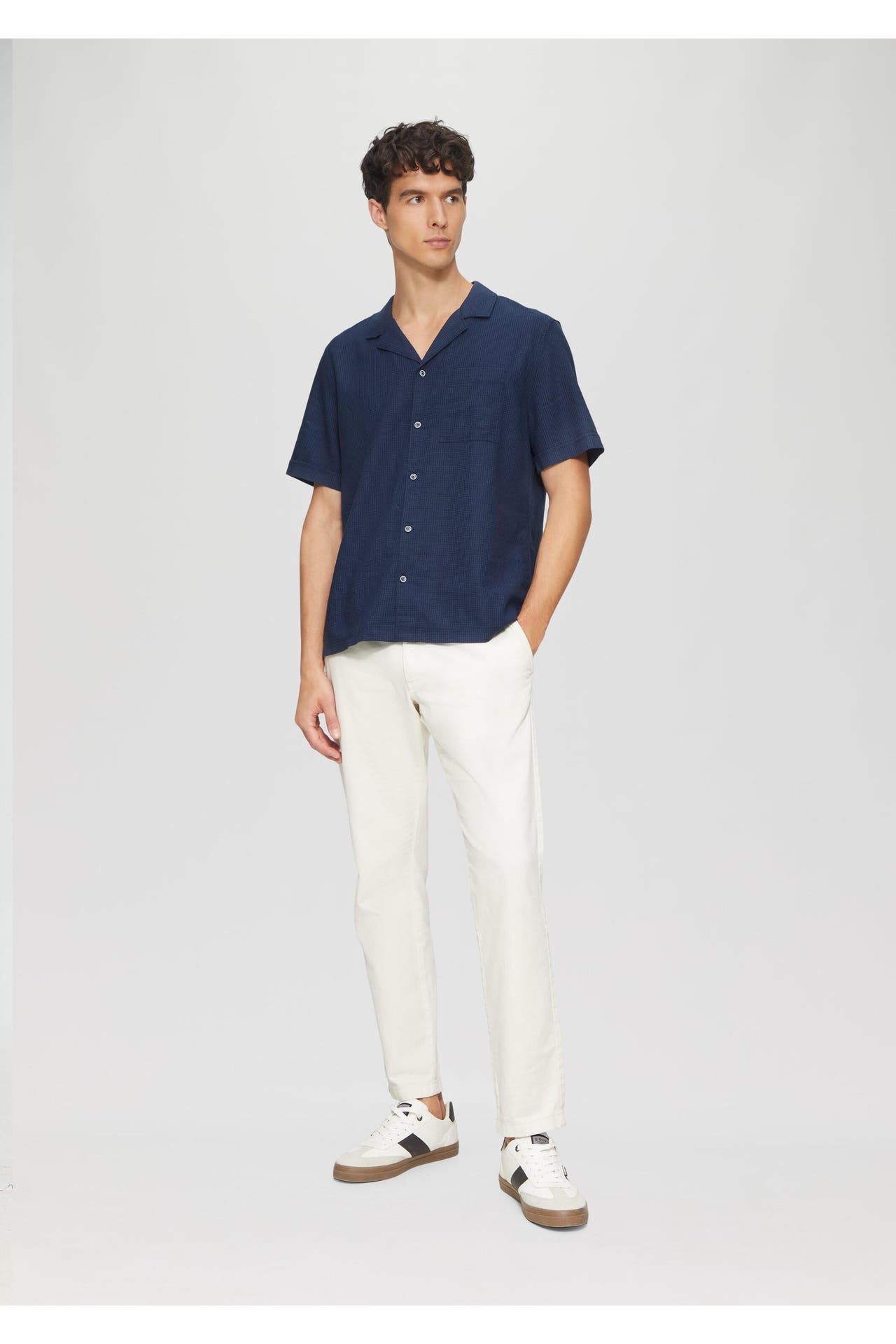 S.OLIVER Kurzarmhemd 5852_tiefblau Loose Fit, Bild 1